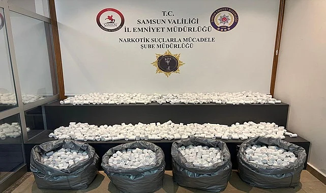Samsun Polisinden Uyuşturucuya Geçit Yok: 130 Bin 624 Sentetik Ecza Hap Ele Geçirildi