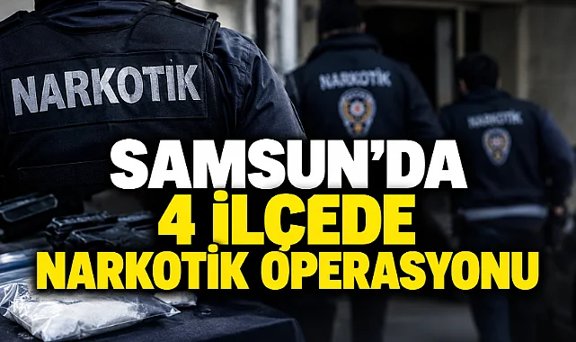Samsun'da 4 İlçede Narkotik Operasyonu